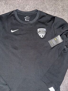 Nike Tee Dri Fit Men's Kraze Florida Krush Long Sleeve Black , Size Large NEW
